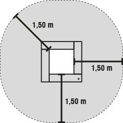 Fallraum kl. Sprunggerät