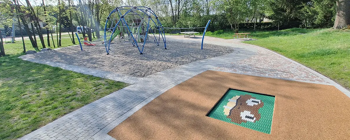 Trampolin XL insitu - flashtramp - Beeskow OT Kohlsdorf