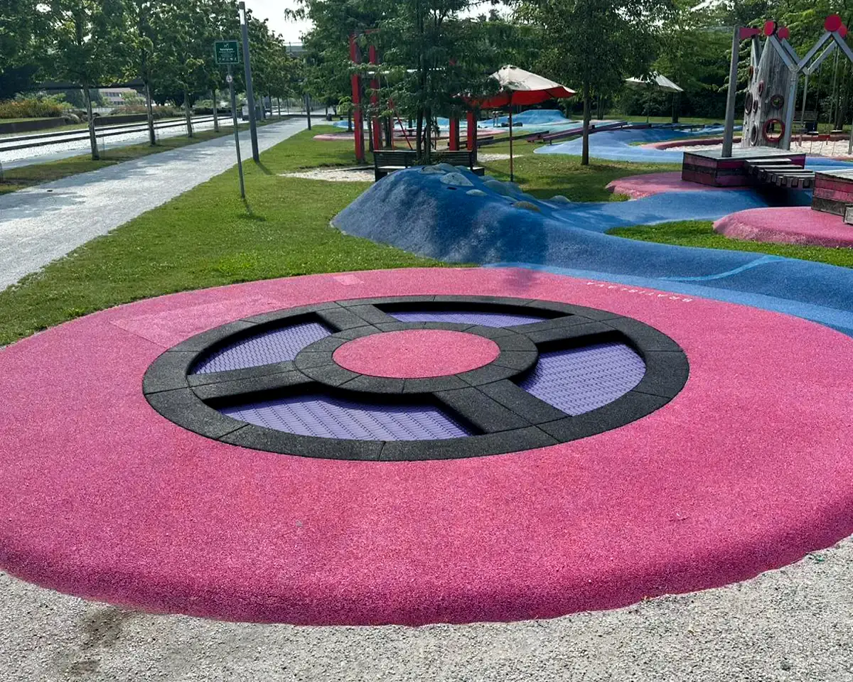 Trampolin modutramp® circle 90 - Spielplatz am Deichgarten