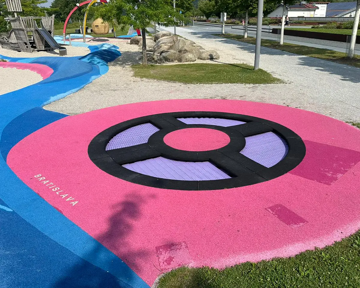 Trampolin modutramp® circle 90 - Spielplatz am Deichgarten