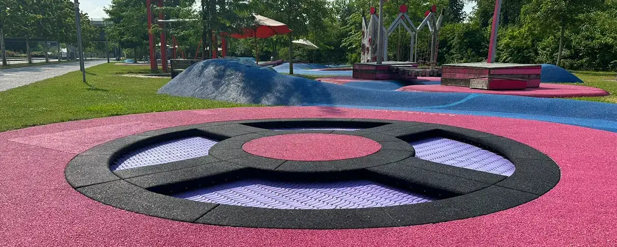 Trampolin modutramp&reg; circle 90 - Spielplatz am Deichgarten