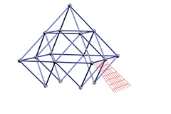 Trapeznetz halbseitig